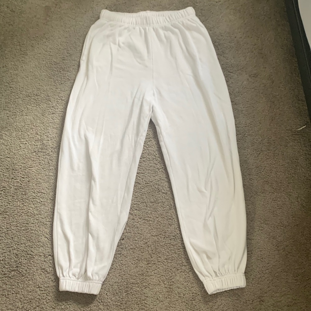 White sweatpants